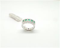 Anello Mirco Visconti Donna Anelli Colore in Oro bianco Smeraldo 0.55 Ct P580/S-14 - P580/S-14